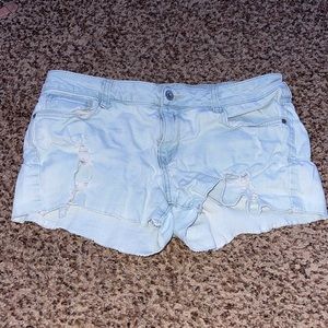 Ripped Arizona white washed ripped jean shorts